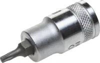 Торцовая бита-головка KRAFTOOL "INDUSTRIE QUALITAT", материал S2, TORX, сатинированная, 1/2", Т20 Kraftool