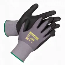 (11285-L) Перчатки Kraftool Expert нейлон. 15 класс вспен. нитрил. покрыт. L