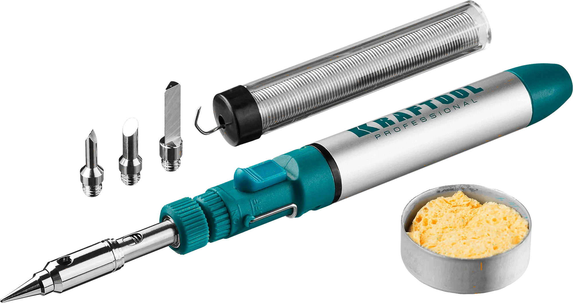 Паяльник газовый KRAFTOOL SolderPro 70В +насадки (55504-H8)