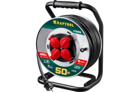 Удлинитель силовой на стальной катушке KRAFTOOL 55086-50
