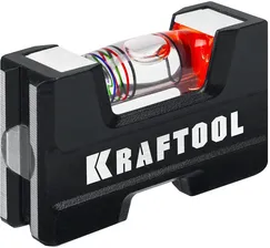 Компактный литой магнитный уровень KRAFTOOL 5-в-1 76 мм 34787