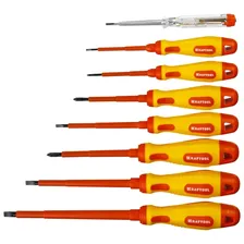 KRAFTOOL 8шт, набор отверток высоковольтных Х-Drive ELECTRO 250088-H8
