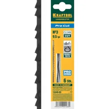 KRAFTOOL Pro Cut 130 мм, 6 шт, Полотна для лобзика (арт. 15340-03)