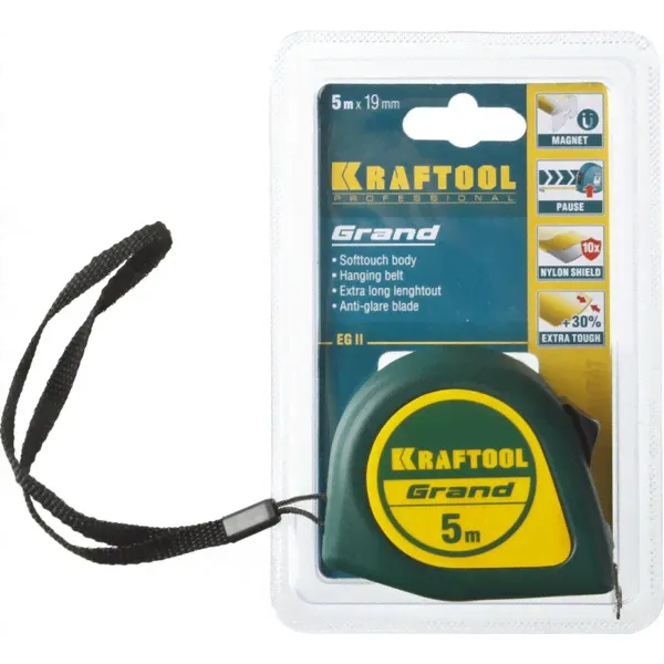 Рулетка Kraftool Grand 5м*19мм 34022-05-19-0