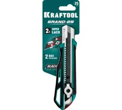Нож с двойным фиксатором GRAND-25, сегмент. лезвия 25 мм, KRAFTOOL