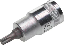 Торцовая бита-головка KRAFTOOL "INDUSTRIE QUALITAT", материал S2, TORX, сатинированная, 1/2", Т30