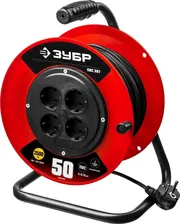 Kraftool p-315, пвс, 3 x 1.5 мм2, 50 м, 3500 вт, ip44, силовой удлинитель на катушке (55084-50)