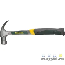 Молоток-гвоздодёр цельнокованый столярный 560 г, KRAFTOOL THOR, 20270