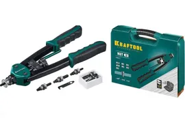 Резьбовой двуручный заклепочник в кейсе KRAFTOOL NUT-12 М3 - М12 31183