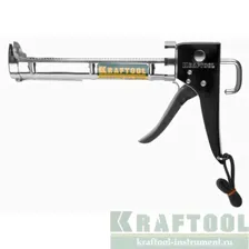 Пистолет KRAFTOOL "INDUSTRIAL" 06671_z01 для герметиков, полукорпусной, хромированный, 320мл