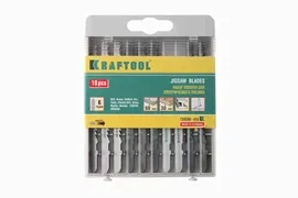 Пилки для лобзика по дереву ДСП фанере мягкому металлу к-т 10шт, KRAFTOOL 159590-H10