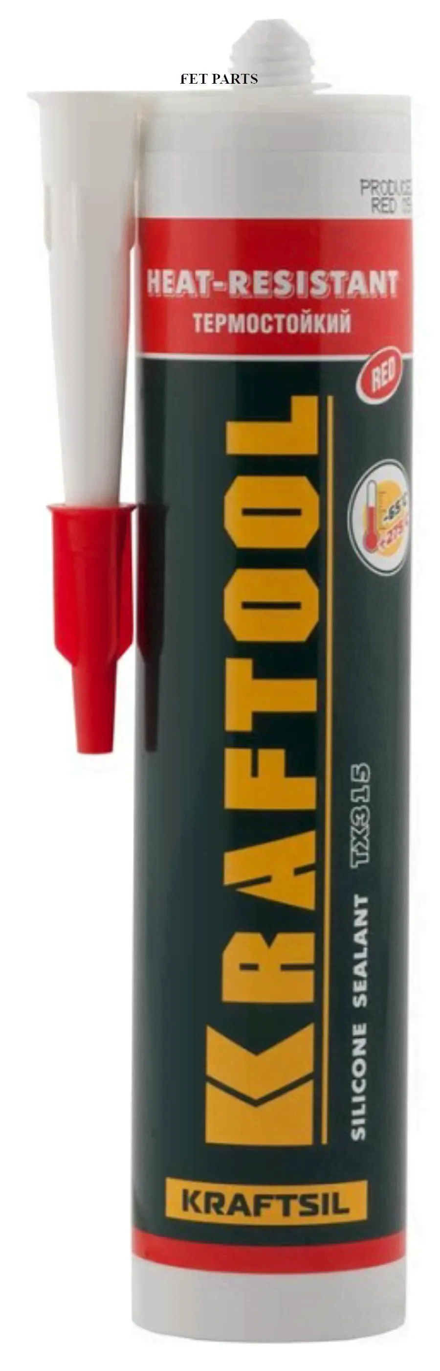 Герметик силиконовый термостойкий TX315 KRAFTOOL KRAFTSIL "HEAT-RESISTANT" 41259