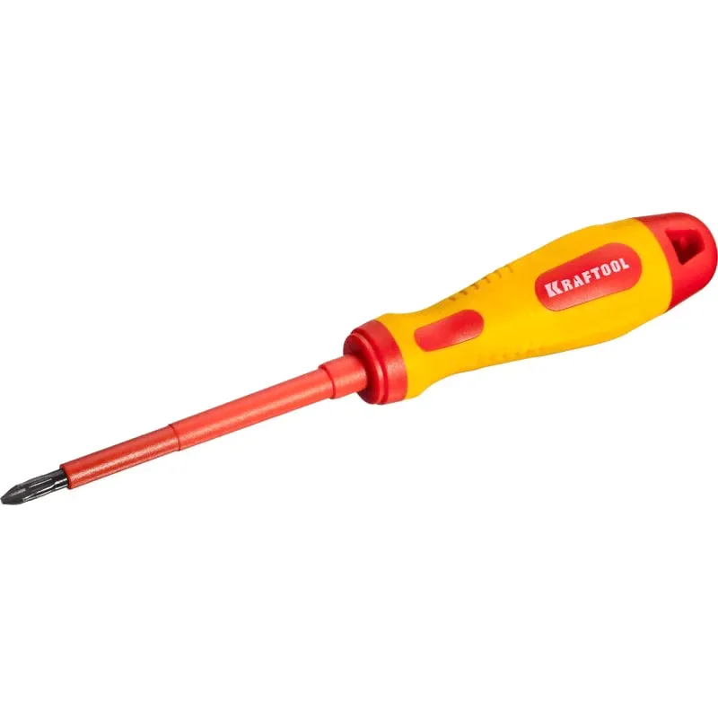 Отвертка диэлектрическая Kraftool PH2*100мм 250084-2-100