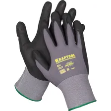 Перчатки KRAFTOOL EXPERT нейлоновые, 15 класс, вспененное нитриловое покрытие, M 11285-M
