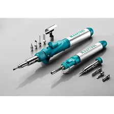 Газовый паяльник KRAFTOOL SolderPro 70B, набор 8-в-1, 30-70 Вт, горелка, фен, 1300°С