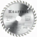 KRAFTOOL PRECISION 140х20мм 36Т, диск пильный по дереву Kraftool