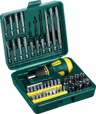 KRAFTOOL Kompakt-43 набор: реверсивная отвертка с насадками 43 шт (арт. 25556-H43)