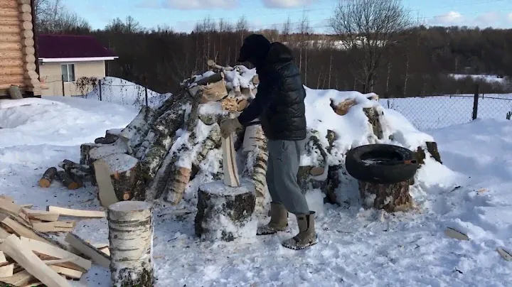 Топор-колун Fiskars x27 и колун Matrix.