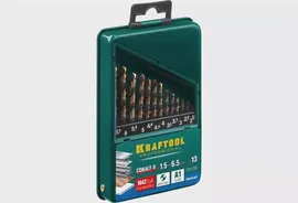 Набор сверл по металлу HSS-Co 1,5-6,5 мм 13 предметов KRAFTOOL COBALT 29656-H13