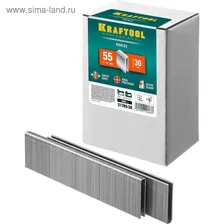 Скобы для степлера KRAFTOOL 30 мм, узкие тип 55, 5000 шт.